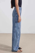 High-Rise Denim Jeans with Pockets