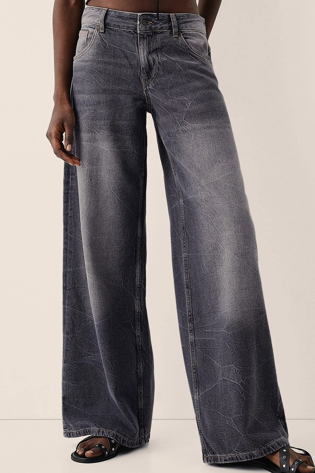 Denim Relaxed-Fit Y2K Jeans