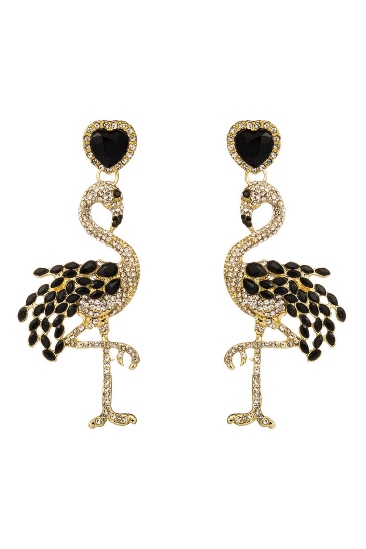 Earrings with Rhinestone Accents