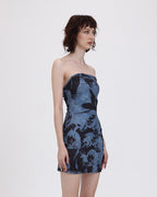 Bodycon Distressed Dress with Graffiti Graphics