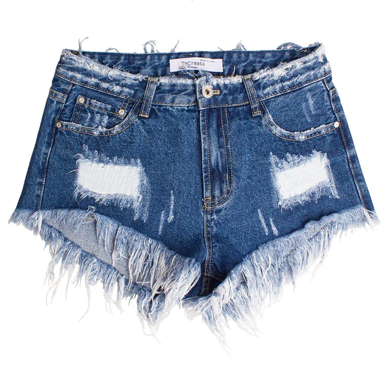 Denim Relaxed-Fit Shorts