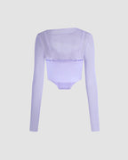 Mesh Corset Top