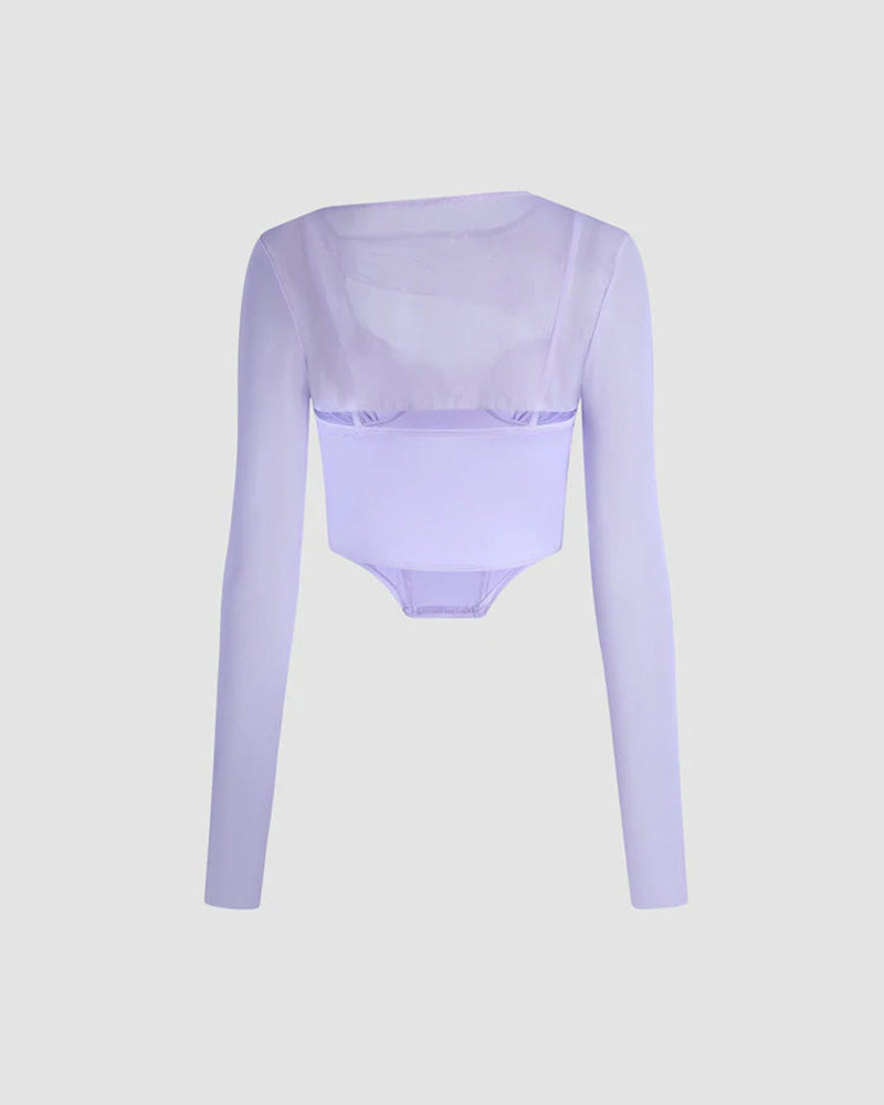 Mesh Corset Top
