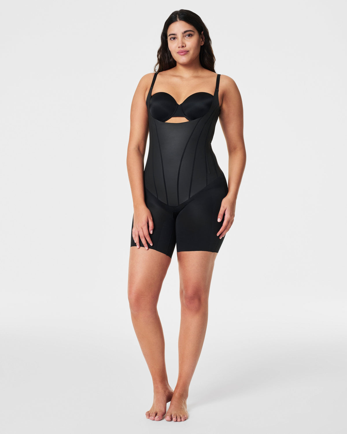 Printed Corset-Style Strappy Bodysuit