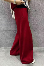 Wide-Leg High-Rise Relaxed-Fit Pants
