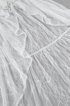 Lace Ruffled Sheer Skirt