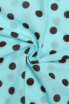 Polka-Dot One-Shoulder Two-Piece Set