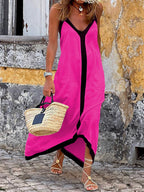 Strappy Adjustable-Strap Midi Dress with an Eye Motif