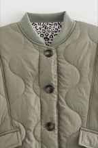 Green Relaxed-Fit Cotton Coat