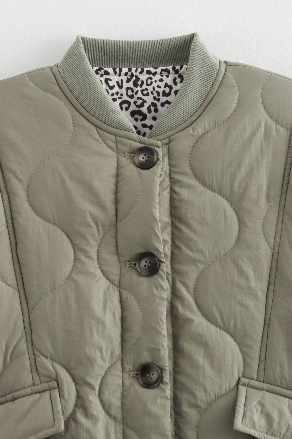 Green Relaxed-Fit Cotton Coat