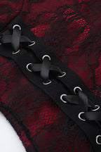 Strappy Layered Gothic Dress with Lace Details