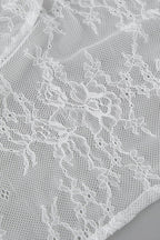 Lace Ruffled Sheer Skirt