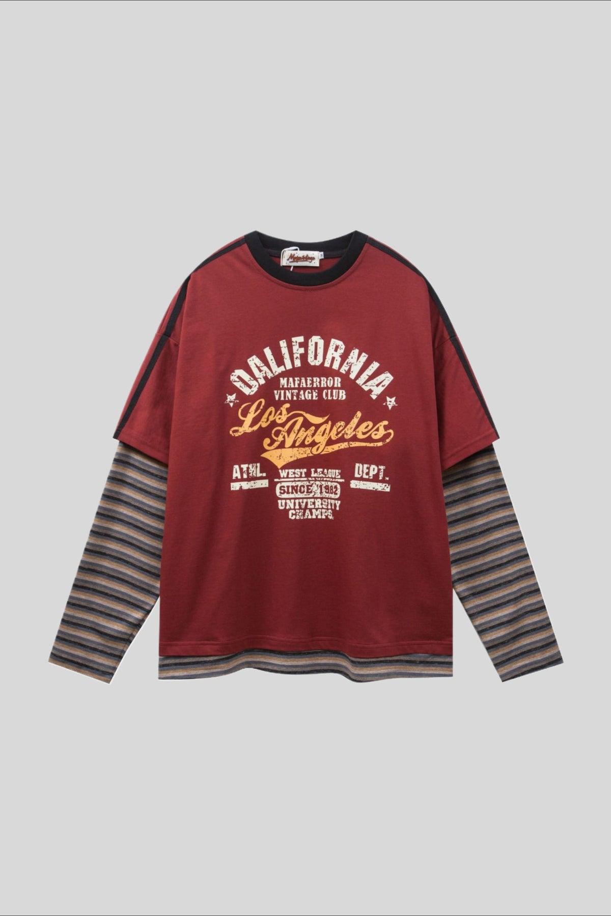 Layered Long-Sleeve California Graphic Tee
