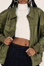 Lapel-Collar Faux-Leather Jacket