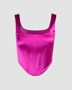 Sleeveless Cropped Corset Top