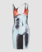 Bodycon Strappy Dress with Cutout Details