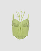 Corset Top with a Halter Neck