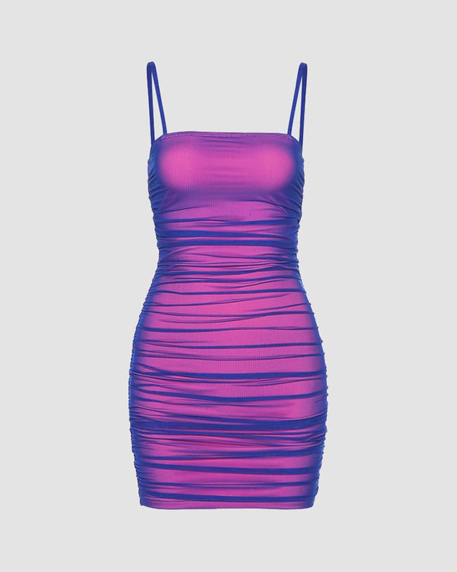 Ruched Mesh Dress Main image