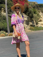 Boho Dress with Ruffle Details