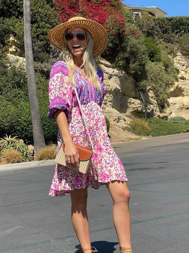 Boho Dress with Ruffle Details