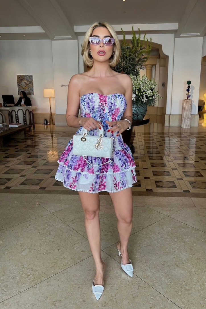 Strapless Open-Back Mini Dress