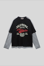 Layered Long-Sleeve California Graphic Tee