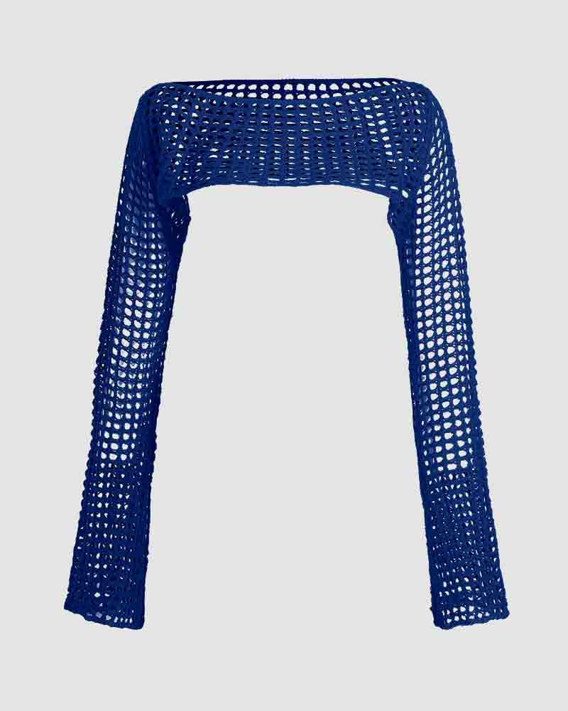 Cropped Long-Sleeve Top