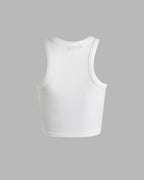 Ribbed Cropped Sleeveless Tank Top