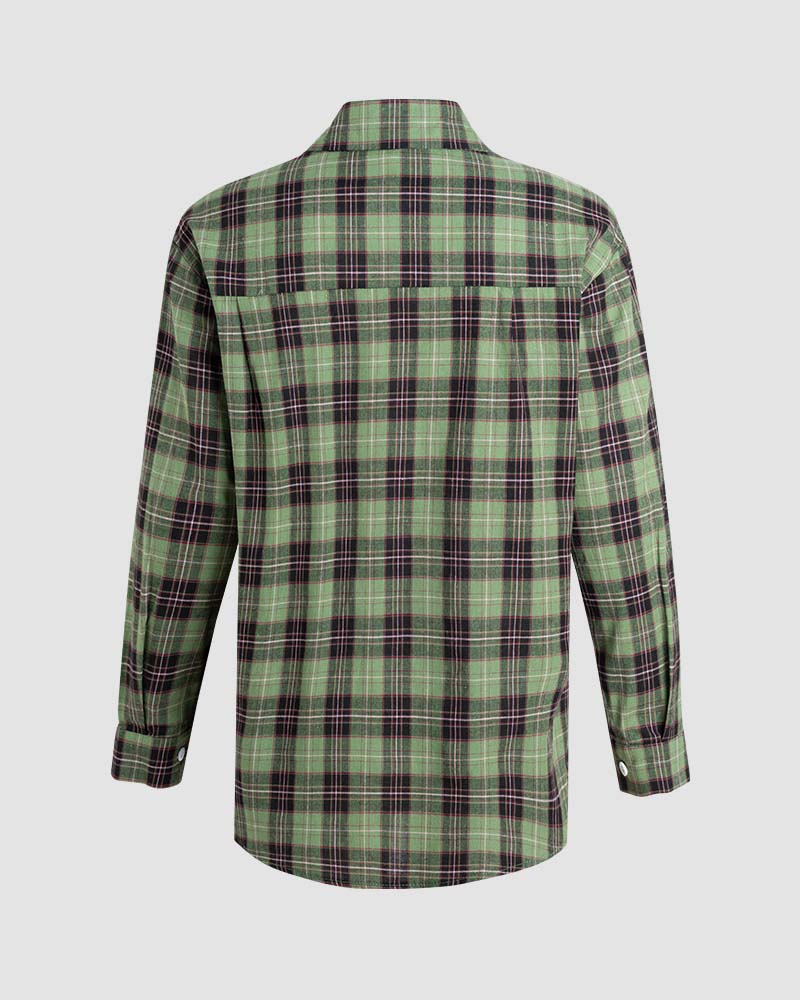 Checked Oversized Shirt