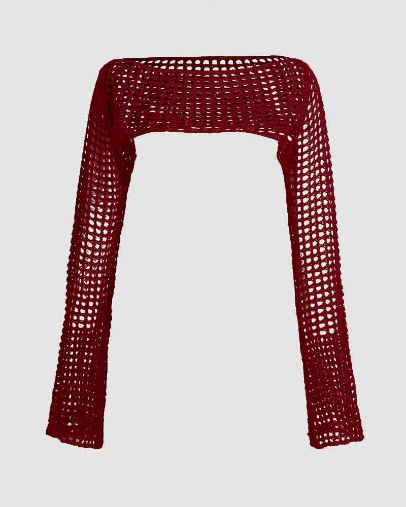 Cropped Long-Sleeve Top
