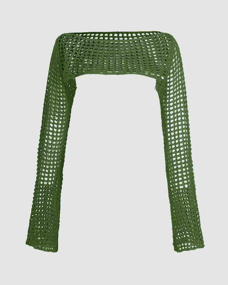 Cropped Long-Sleeve Top