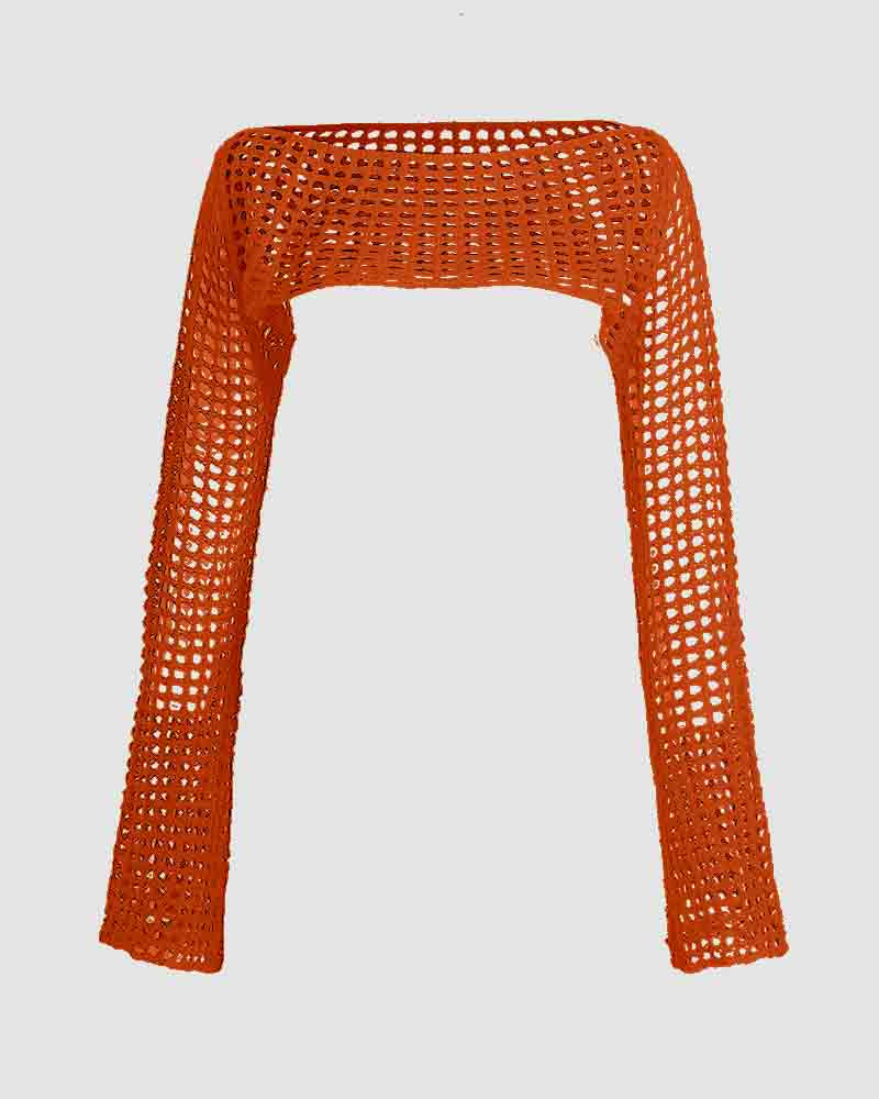 Cropped Long-Sleeve Top