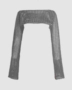 Cropped Long-Sleeve Top