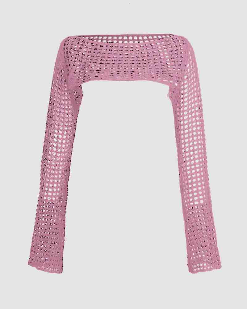 Cropped Long-Sleeve Top