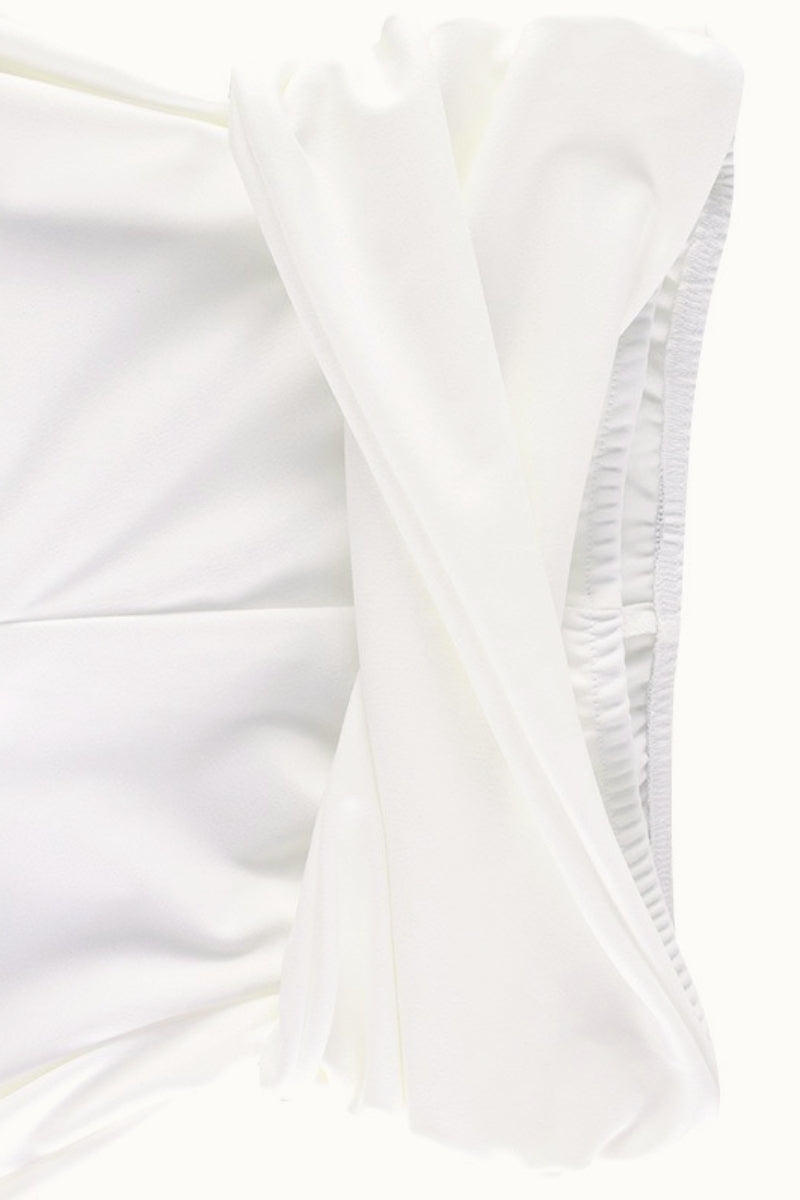 Straight-Leg Strapless Cropped Top & Pants Set