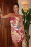 High-Rise Strapless Mini Dress with an Off-Shoulder Neck