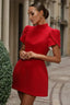 Petal-Sleeve Mini Dress