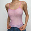 Strappy Cropped Sheer Cami Top with a Scoop Neck