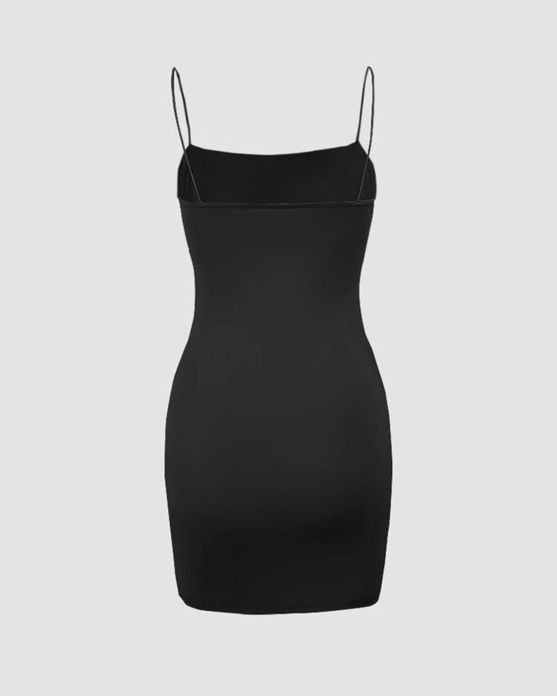 Bodycon Sleeveless Dress with Ruched Details