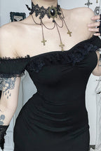 Gothic Dress with Lace Details