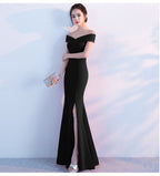 Strapless Evening Dress with a Split Detail