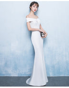 Strapless Evening Dress with a Split Detail