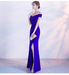 Strapless Evening Dress with a Split Detail