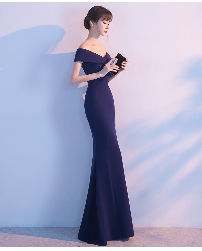Strapless Evening Dress with a Split Detail