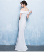 Strapless Evening Dress with a Split Detail