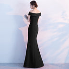 Strapless Evening Dress with a Split Detail