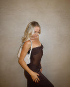 Strappy Twist-Detail Knotted Maxi Dress