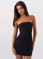 Strapless Pocket-Detail Dress