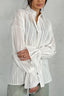 Jacquard Bell-Sleeve Blouse