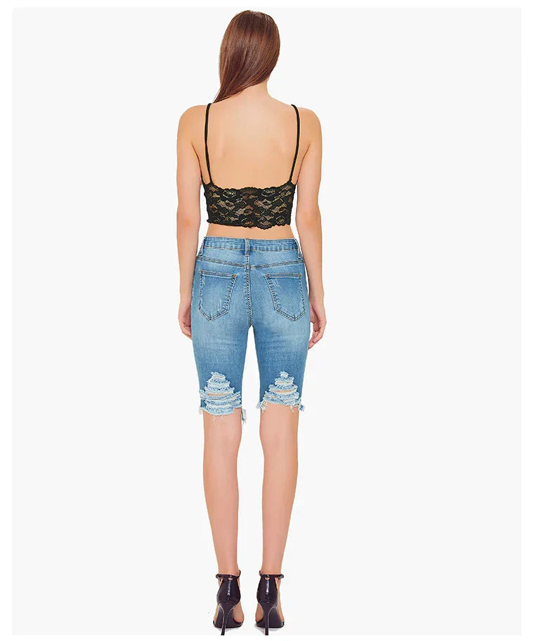 Fitted Jeans with Embroidery